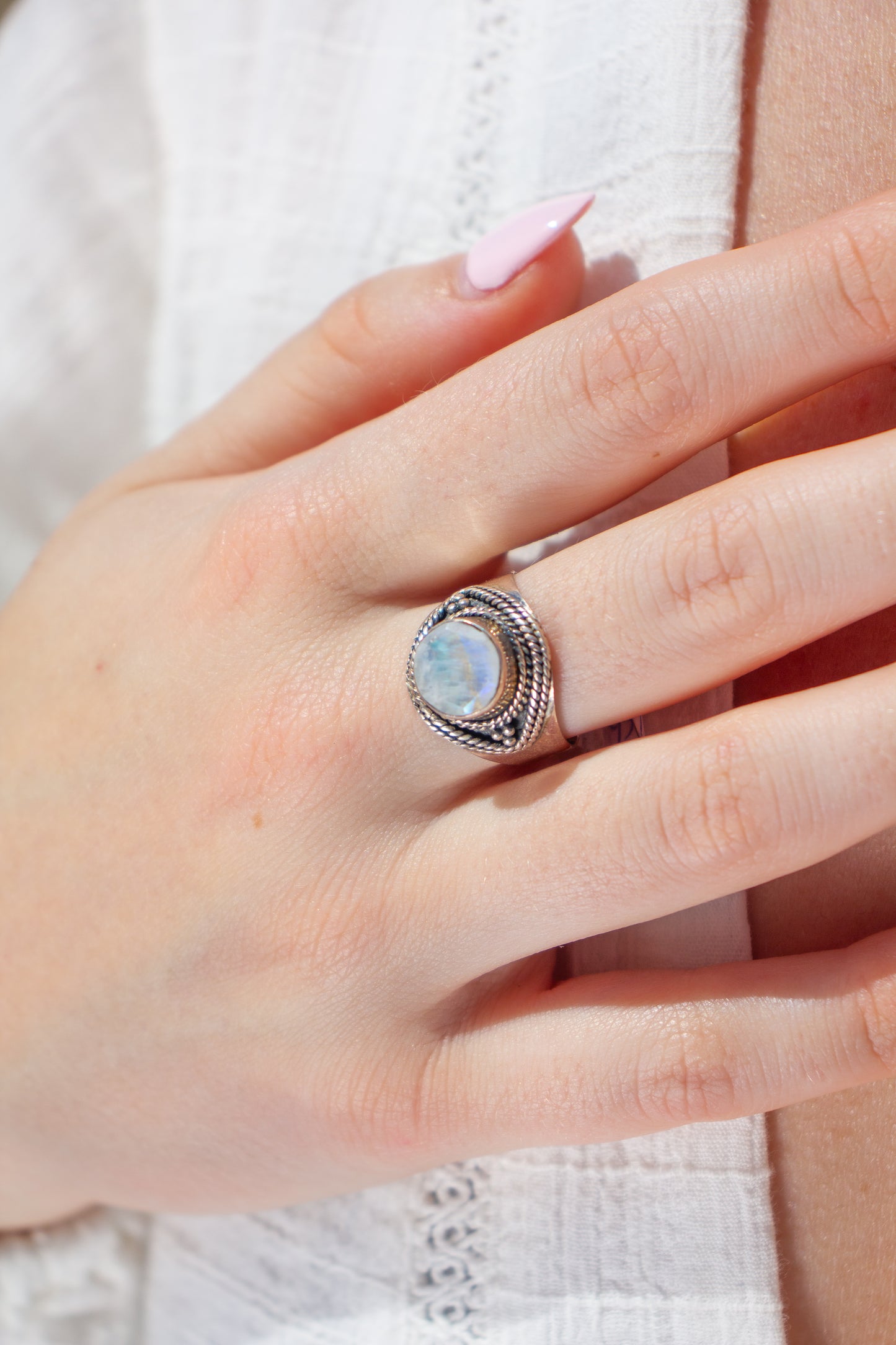 Ring Maansteen Nila