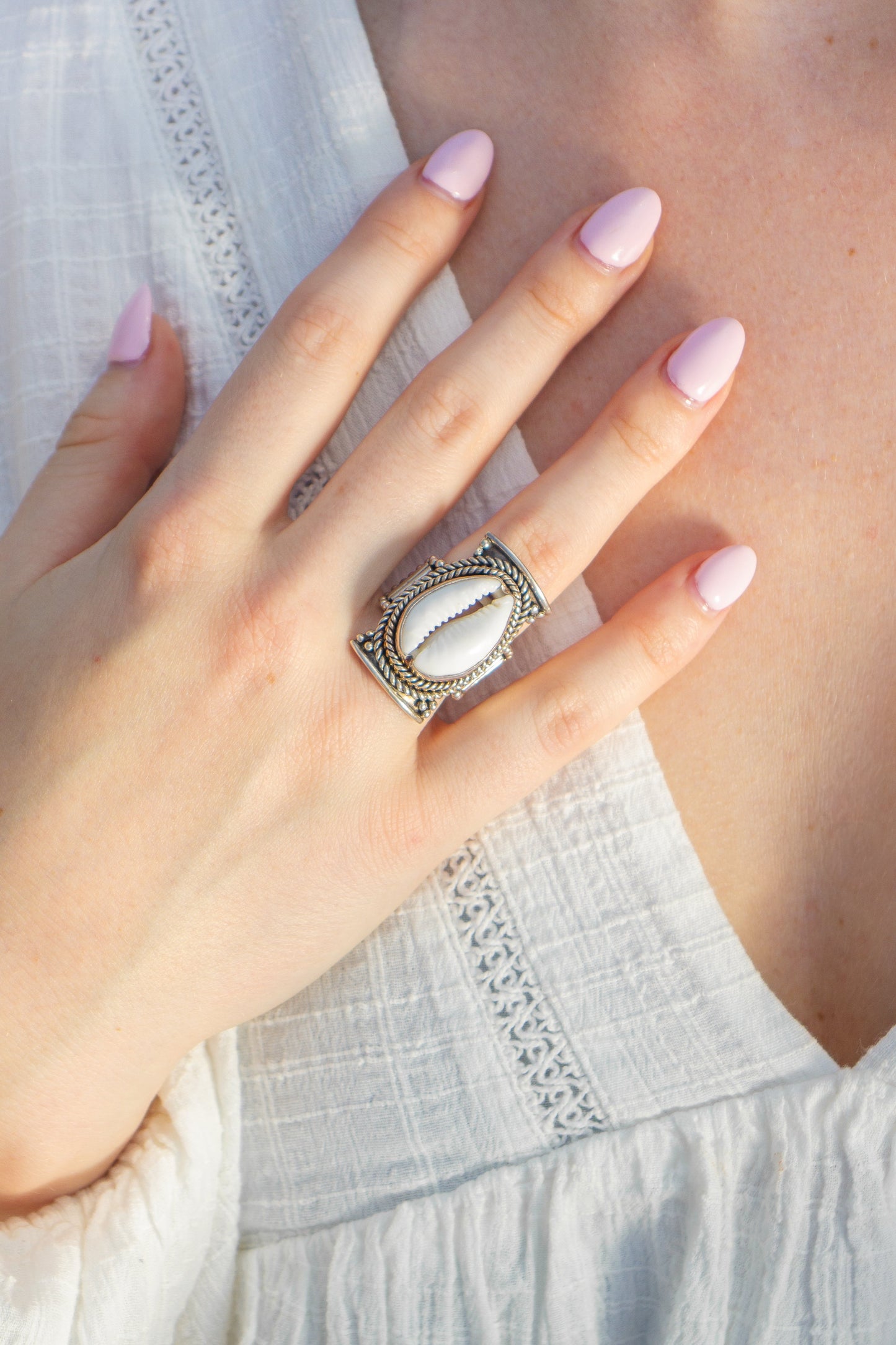 Ring Cowrie Schelp Ziva