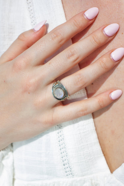 Ring Maansteen Ayla