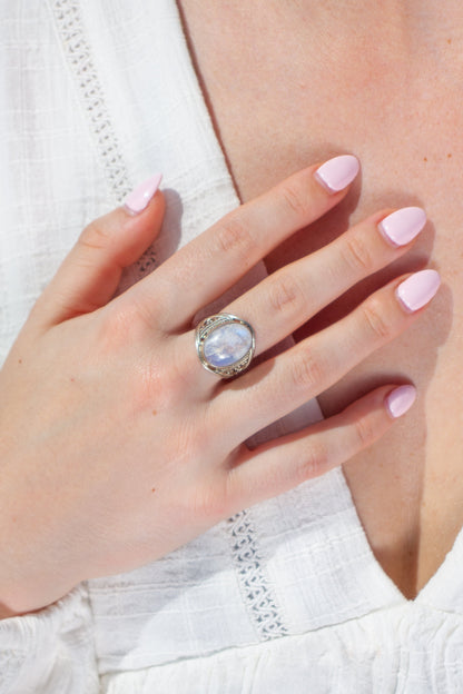 Ring Maansteen Amaya