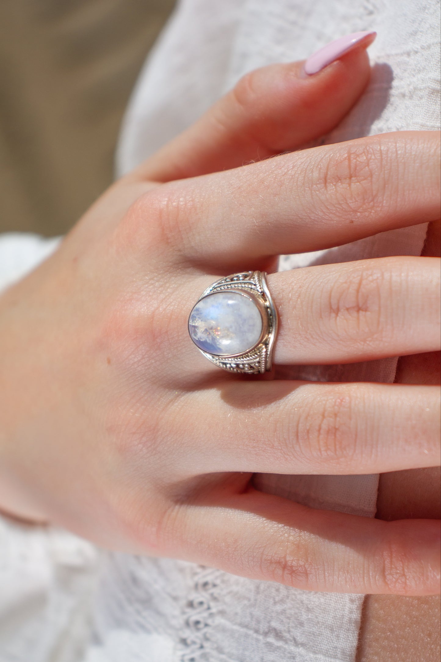 Ring Maansteen Amaya