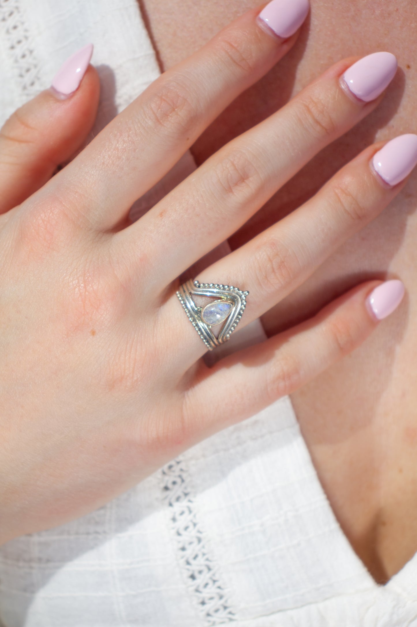 Ring Labradoriet Luna
