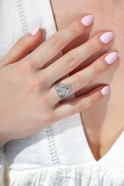 Ring Labradoriet Luna