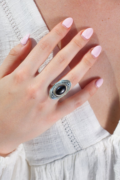 Ring Zwarte Onyx Samira