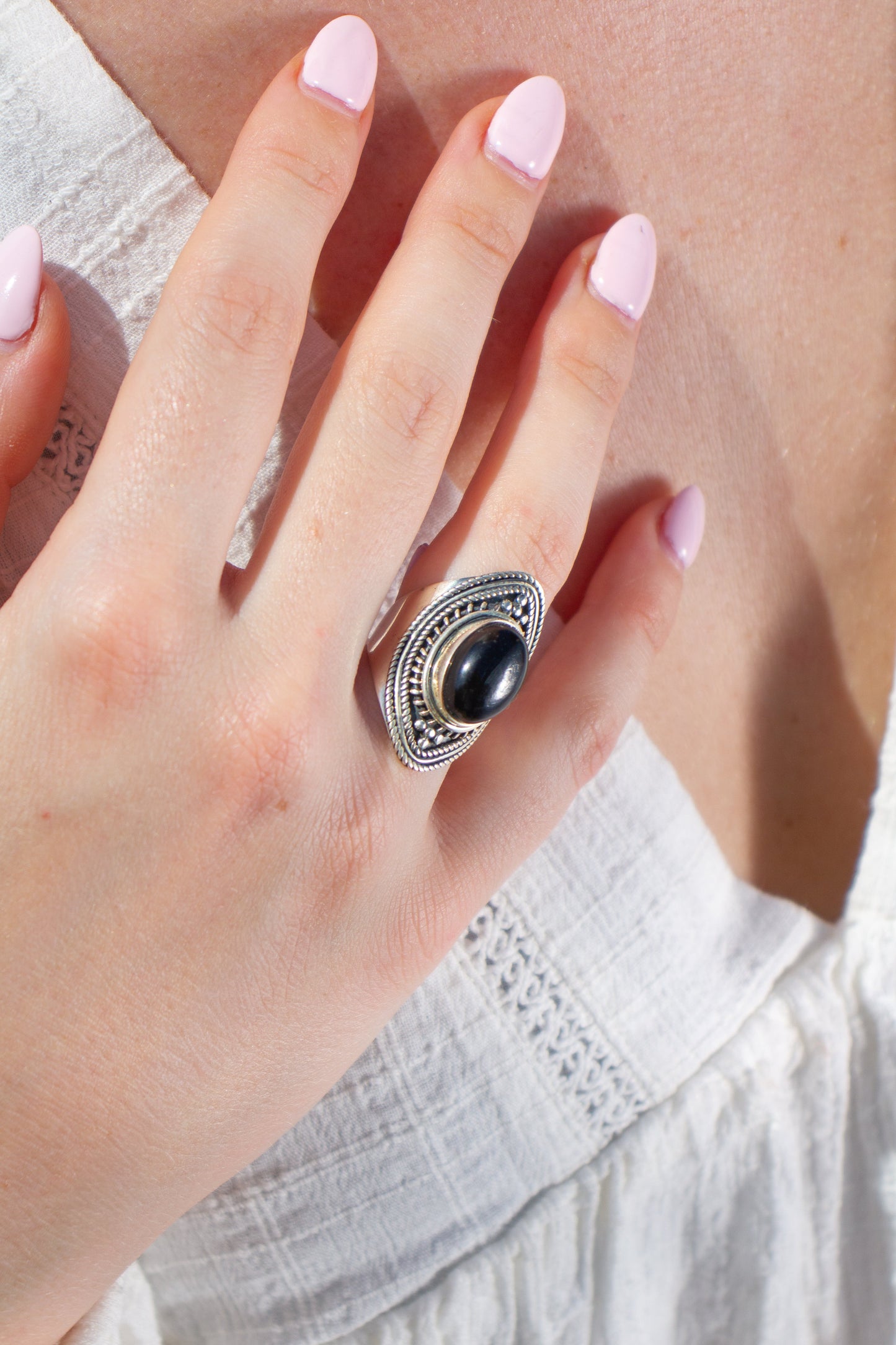 Ring Zwarte Onyx Samira