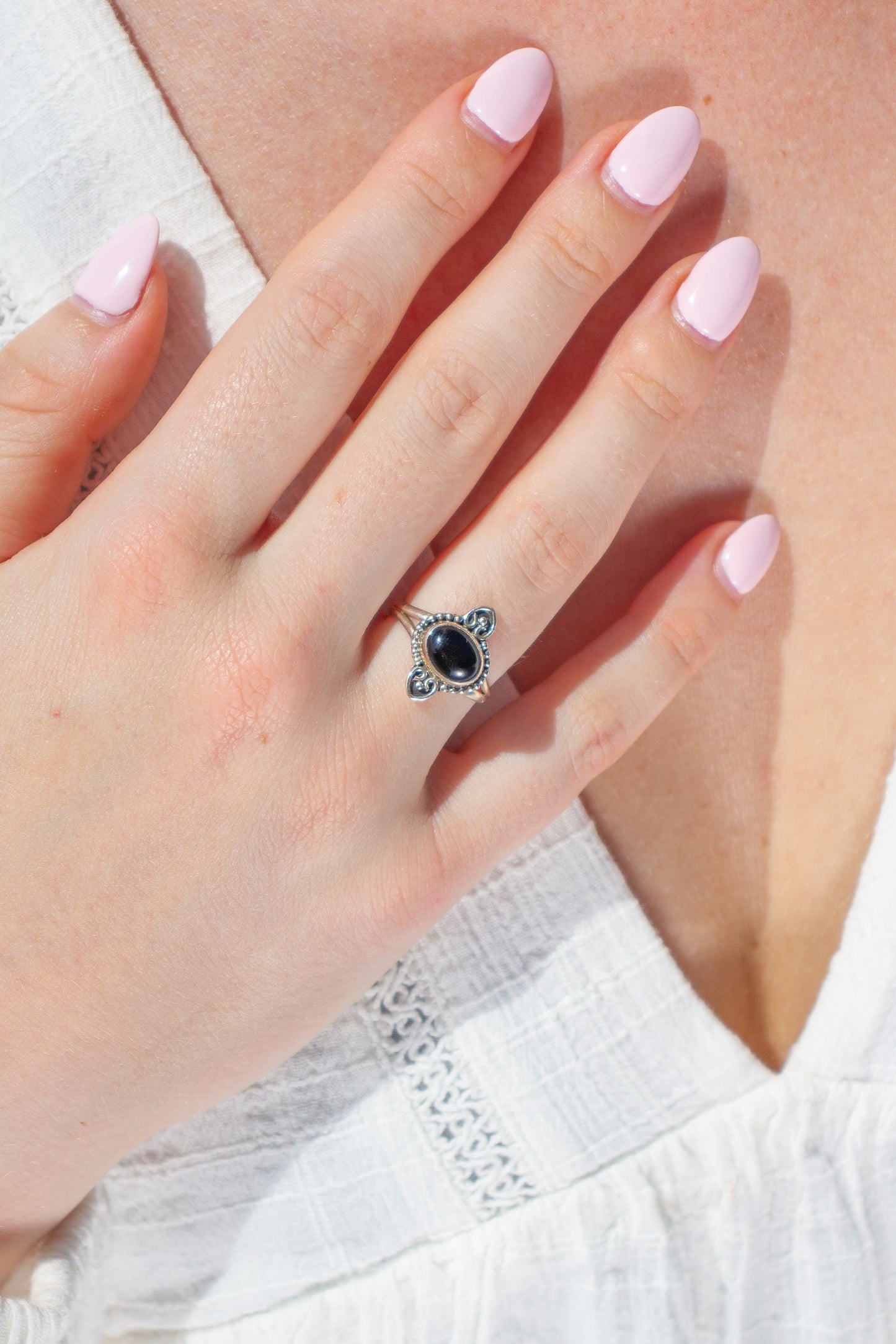 Ring Zwarte Onyx Amara