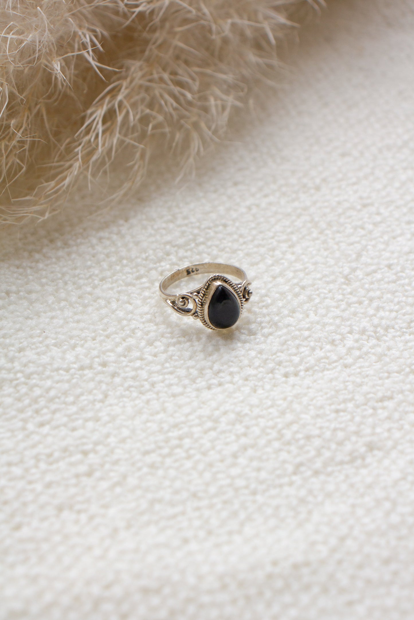 Ring Zwarte Onyx Nura